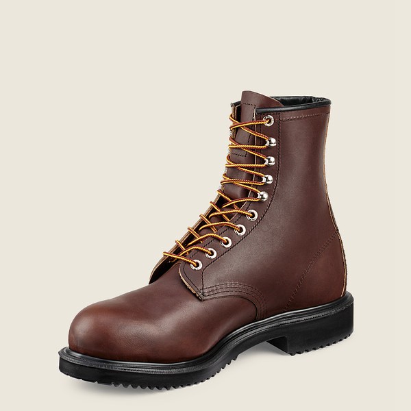 Red Wing Safety Bot Erkek - Supersole® - 8-Inch Toe - Kahverengi - 68AGZPOKU